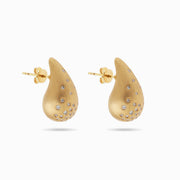 Gold Dewdrop Earrings in 18K Yellow Gold